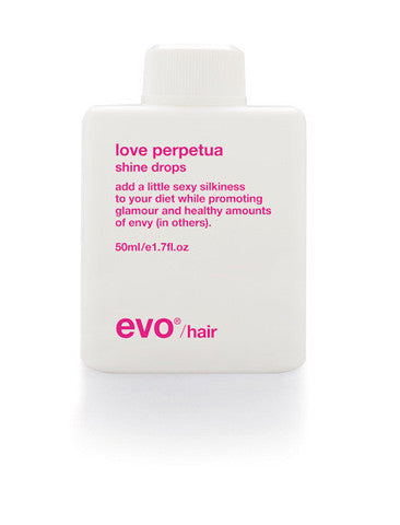 Evo Love Perpetua silky hair shine drops on whitebackground available at Viva La Blonde