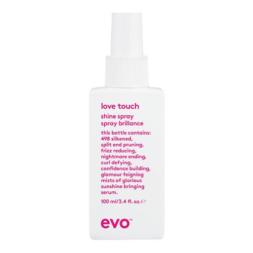 Evo Love Touch shine spray on whitebackground available at Viva La Blonde